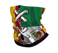 Sciarpa A Mezza Faccia Mexico Mexican And Spain Spanish Flag Wavy Combine Scaldacollo Tubolare Scaldacollo Multiuso Per Escursionismo Outdoor Attività 25X50 Cm