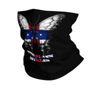 Sciarpa A Mezza Faccia Netherlands Antilles The Dutch Antilles Butterflies Flag Scaldacollo Tubolare Traspirante Ghetta Da Collo Per Snowboard Outdoor Attività Escursionismo 25X50 CM