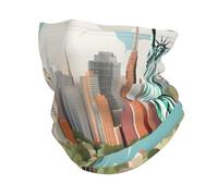 Sciarpa A Mezza Faccia New York Map Illustration Multiuso Scaldacollo Passamontagna Scaldacollo Tubolare Per Snowboard Outdoor Attività Yoga 25X50 Cm