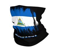 Sciarpa A Mezza Faccia Nicaragua Flag Nicaraguan Scaldacollo Tubolare Scaldacollo Traspirante Per Escursionismo Snowboard 25X50 Cm