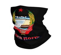 Sciarpa A Mezza Faccia North Korea Koreans National Emblem Sciarpa A Tubo Passamontagna Scaldacollo Tubolare Per Yoga Escursionismo Ciclismo 25X50 CM