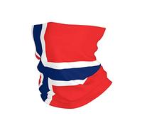 Sciarpa A Mezza Faccia Norway Flag Scaldacollo Tubolare Passamontagna Ghetta Da Collo Per Escursionismo Yoga Ciclismo 25X50 CM