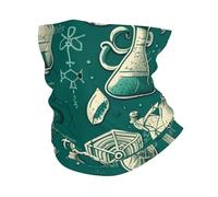 Sciarpa A Mezza Faccia Old Chemistry Laboratory Science Green, White Passamontagna Scaldacollo Traspirante Sciarpa A Tubo Per Outdoor Attività Yoga Snowboard 25X50 Cm