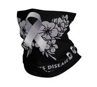 Sciarpa A Mezza Faccia Parkinson'S Awareness Ribbon Scaldacollo Tubolare Protezione Uv Ghetta Da Collo Per Snowboard Outdoor Attività Escursionismo 25X50 Cm