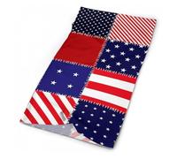 Sciarpa A Mezza Faccia Patchwork Of American Flag Protezione Uv Scaldacollo Multifunzione Sciarpa A Tubo Per Escursionismo Snowboard Outdoor Attività 25X50 Cm