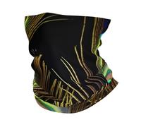 Sciarpa A Mezza Faccia Peacock Feathers Protezione Uv Scaldacollo Passamontagna Ghetta Da Collo Per Snowboard Outdoor Attività 25X50 Cm