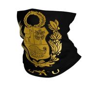 Sciarpa A Mezza Faccia Peru Peruvian Flag Logo Golden National Emblem Multiuso Sciarpa A Tubo Traspirante Scaldacollo Tubolare Per Ciclismo Outdoor Attività Yoga 25X50 Cm