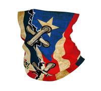 Sciarpa A Mezza Faccia Puerto Rico Puerto Rican And Dominican Republic Dominicans Republic Flag Passamontagna Ghetta Da Collo Copricapo A Mezza Faccia Per Escursionismo Snowboard 25X50 Cm