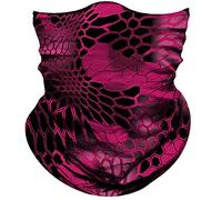 Sciarpa A Mezza Faccia Python Skin Black Gray Pink Scaldacollo Scaldacollo Tubolare Multiuso Per Snowboard Yoga 25X50 Cm