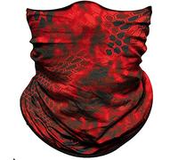 Sciarpa A Mezza Faccia Python Skin Red Gray Sciarpa A Tubo Copricapo A Mezza Faccia Protezione Uv Per Escursionismo Snowboard 25X50 Cm