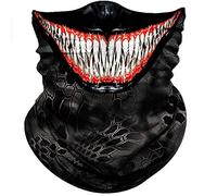 Sciarpa A Mezza Faccia Red Teeth Open Mouth Smile Scaldacollo Tubolare Scaldacollo Protezione Uv Per Snowboard Outdoor Attività 25X50 Cm