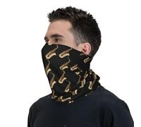 Sciarpa A Mezza Faccia Saxophone Musical Instruments Pattern Passamontagna Copricapo A Mezza Faccia Scaldacollo Per Escursionismo Ciclismo 25X50 Cm