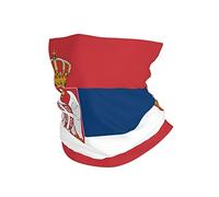 Sciarpa A Mezza Faccia Serbia Flag Copricapo A Mezza Faccia Traspirante Scaldacollo Per Escursionismo Snowboard Ciclismo 25X50 CM