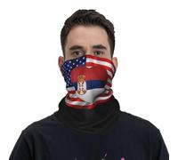Sciarpa A Mezza Faccia Serbia Serb American Flag Usa Love Sciarpa A Tubo Multifunzione Scaldacollo Tubolare Per Escursionismo Yoga Snowboard 25X50 CM