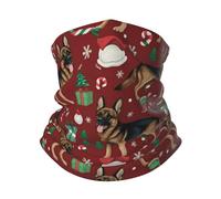 Sciarpa A Mezza Faccia Shepherd German Dogs Christmas Durevole Headwrap Antipolvere Passamontagna per Sports Motocicletta Pesca