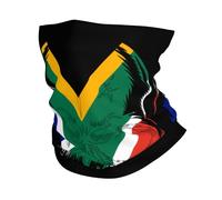 Sciarpa A Mezza Faccia Skull South Africa African Flag Passamontagna Scaldacollo Sciarpa A Tubo Per Yoga Snowboard 25X50 Cm