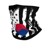 Sciarpa A Mezza Faccia South Korea Korean America Flag Passamontagna Copricapo A Mezza Faccia Ghetta Da Collo Per Escursionismo Outdoor Attività 25X50 Cm