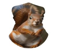 Sciarpa A Mezza Faccia Squirrel Funny Animal Scaldacollo Sciarpa A Tubo Passamontagna Per Snowboard Ciclismo 25X50 Cm
