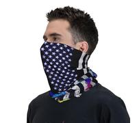 Sciarpa A Mezza Faccia Thin Blue Line Law Enforcement Passamontagna Scaldacollo Tubolare Scaldacollo Per Ciclismo Yoga 25X50 Cm