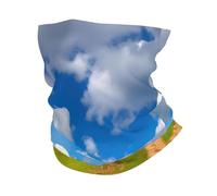 Sciarpa A Mezza Faccia Tractor Under Blue And White Clouds Print Protezione Uv Ghetta Da Collo Multifunzione Scaldacollo Tubolare Per Snowboard Yoga Outdoor Attività 25X50 Cm