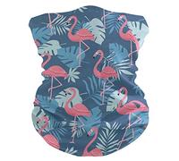 Sciarpa A Mezza Faccia Tropical Flowers Flamingo Bird Scaldacollo Tubolare Passamontagna Sciarpa A Tubo Per Snowboard Outdoor Attività Ciclismo 25X50 CM