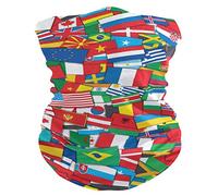 Sciarpa A Mezza Faccia Various World Flags Scaldacollo Tubolare Multifunzione Sciarpa A Tubo Per Yoga Escursionismo Outdoor Attività 25X50 CM