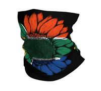 Sciarpa A Mezza Faccia Vintage Sunflower South Africa Flag South African Copricapo A Mezza Faccia Scaldacollo Traspirante Per Snowboard Escursionismo 25X50 Cm