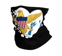 Sciarpa A Mezza Faccia Virgin Islands Of The United States Heart Shaped Flag Ghetta Da Collo Protezione Uv Scaldacollo Per Ciclismo Yoga Escursionismo 25X50 CM