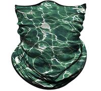 Sciarpa A Mezza Faccia Water Flow Green White Scaldacollo Scaldacollo Tubolare Passamontagna Per Snowboard Yoga 25X50 Cm