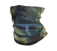 Sciarpa A Mezza Faccia Water Lily Pond Multiuso Scaldacollo Tubolare Multifunzione Scaldacollo Per Ciclismo Escursionismo 25X50 Cm