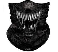 Sciarpa A Mezza Faccia White Teeth Black Mask Scaldacollo Ghetta Da Collo Traspirante Per Escursionismo Yoga 25X50 Cm
