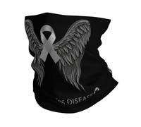 Sciarpa A Mezza Faccia Wing Parkinson'S Awareness Ribbon Copricapo A Mezza Faccia Multiuso Ghetta Da Collo Per Outdoor Attività Yoga Escursionismo 25X50 Cm