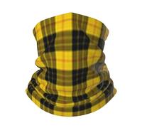 Sciarpa A Mezza Faccia Yellow And Gray Plaid Passamontagna Scaldacollo Tubolare Sciarpa A Tubo Per Snowboard Yoga 25X50 Cm