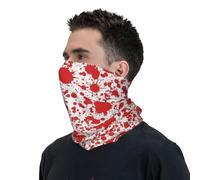 Sciarpa A Mezza Faccia Zombie Blood Pattern Passamontagna Copricapo A Mezza Faccia Scaldacollo Tubolare Per Snowboard Escursionismo 25X50 Cm