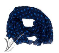 Sciarpa a pois da uomo donna grande pashmina calda fulard leggero misto seta