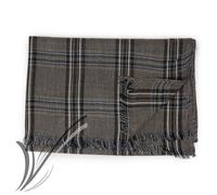 Sciarpa a quadri uomo scozzese tartan elegante da ragazzo viscosa leggera fango