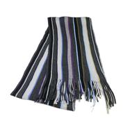 SCIARPA A RIGHE GRIGIE VIOLA BLU NERA SCIARPE RIGATA multiCOLOR facile abbinam