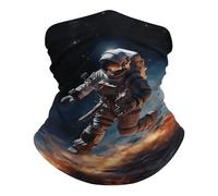 Sciarpa a Tubo Astronaut Flying in Space Antipolvere Ghetta da Collo Elastico Sciarpa a Mezza Faccia per Estivo Outdoor 26X30cm