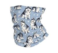 Sciarpa A Tubo Cute Alaskan Malamute Dogs Stampato Headwrap Elastico Ghetta da Collo per Adulto Donna attività