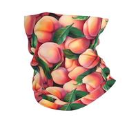 Sciarpa A Tubo Cute Peach Fruit Print Durevole Headwrap Antipolvere Decorazione Facciale per Donna Sports Yoga