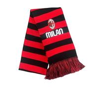 Sciarpa AC Milan Ufficiale Tubolare Rosso/Nero con Stemma - Acrilico 100%, Unisex