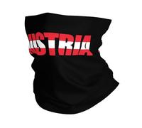 Sciarpa al Collo Austria Flag Austrian Text Word Art Lavabile Sciarpa A Mezza Faccia Stampato Ghetta per Sports Ciclismo Bambini