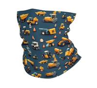 Sciarpa al Collo Cartoon Excavator Trailer Print Elastico Protezione del Viso Elegante Cerchietto per Capelli per Sports Motocicletta 26X30cm