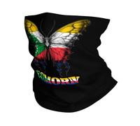 Sciarpa al Collo Comorin La Popolazione delle Comore Farfalle Bandiera Versatili Copricapo A Mezza Faccia Traspirante Fascia per Capelli per Estivo Adulto Outdoor