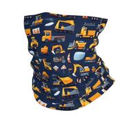 Sciarpa al collo Digger Roadblock Dozer Print Copricapo a mezza faccia
