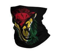 Sciarpa al Collo Leone Arrabbiato Ruggente E Bandiera Protezione UV Scaldacollo Lavabile Headwrap per Yoga Arrampicata Uomo