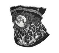 Sciarpa al Collo Tree of Life Sun Moon Stars Galaxies Cosmic Mystical Elastico Passamontagna Sportiva Sciarpa a Tubo per Adulto Sports 26X30cm