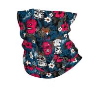 Sciarpa al Collo Tropical Retro Robots Elegante Sciarpa A Mezza Faccia Unisex Ghetta da Collo per Yoga Sports Donna