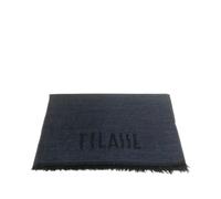 Sciarpa Alviero Martini Prima Casse Con Logo in misto modal e lana 40x180 Blu Denim