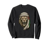 Sciarpa araba Leone della Palestina con Kufiya Orgoglio palestinese Felpa